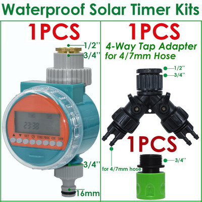 KESLA Irigare Impermeabil Temporizator de apă Solar LCD Seră Sistem electronic de control de udare irigator de grădină automat