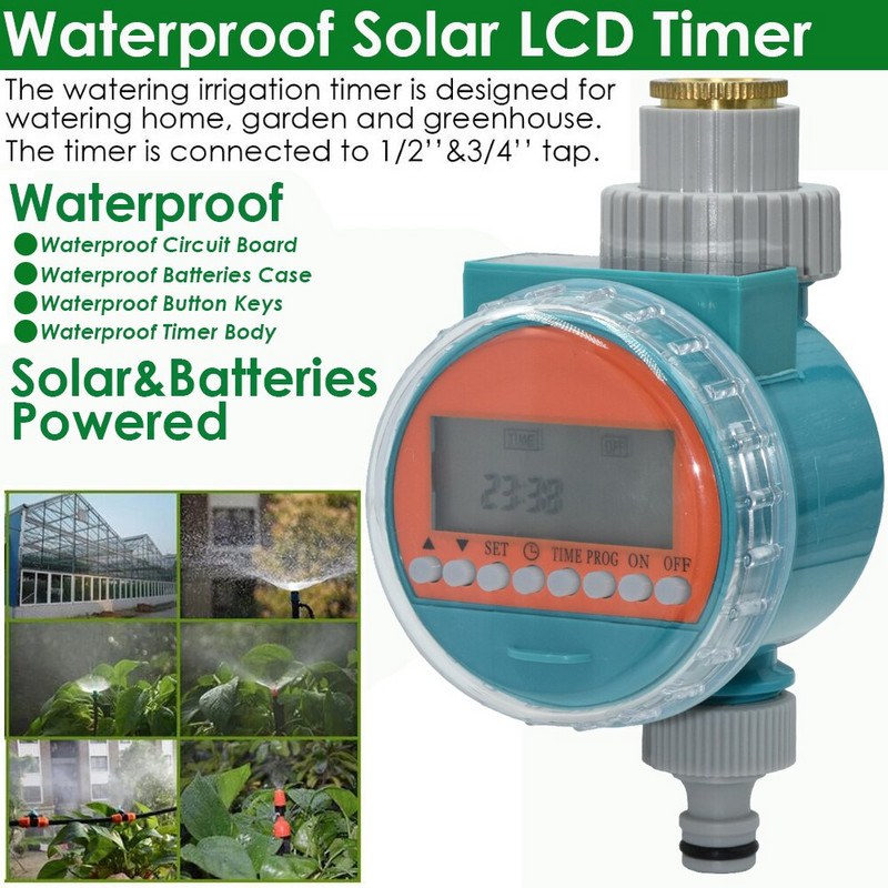 KESLA Irigare Impermeabil Temporizator de apă Solar LCD Seră Sistem electronic de control de udare irigator de grădină automat