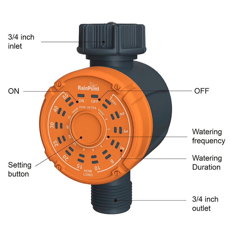 NAUJAS ATLIEKAMAS Sodo laistymo laikmatis Automatinis elektroninis vandens laikmatis Namų sodo vieno klavišo rinkinys Laistymo sistemos laikmačio valdiklis