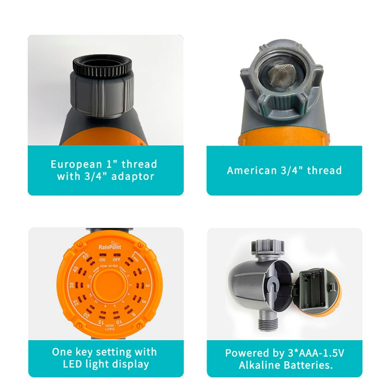 NAUJAS ATLIEKAMAS Sodo laistymo laikmatis Automatinis elektroninis vandens laikmatis Namų sodo vieno klavišo rinkinys Laistymo sistemos laikmačio valdiklis