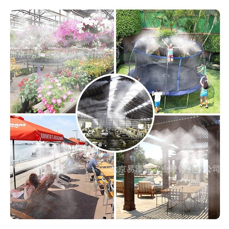 Atomizador kültéri kerti locsoló öntözés öntözőköd hűtési rendszer terasz permetező nyári trambulin Humidificador