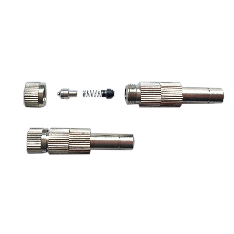 S258 Duză cu conectare rapidă pentru aburire la presiune joasă 0,15-0,6 mm Sprinkler pentru aburire Pulverizator de răcire pentru grădină cu filtru 20 buc