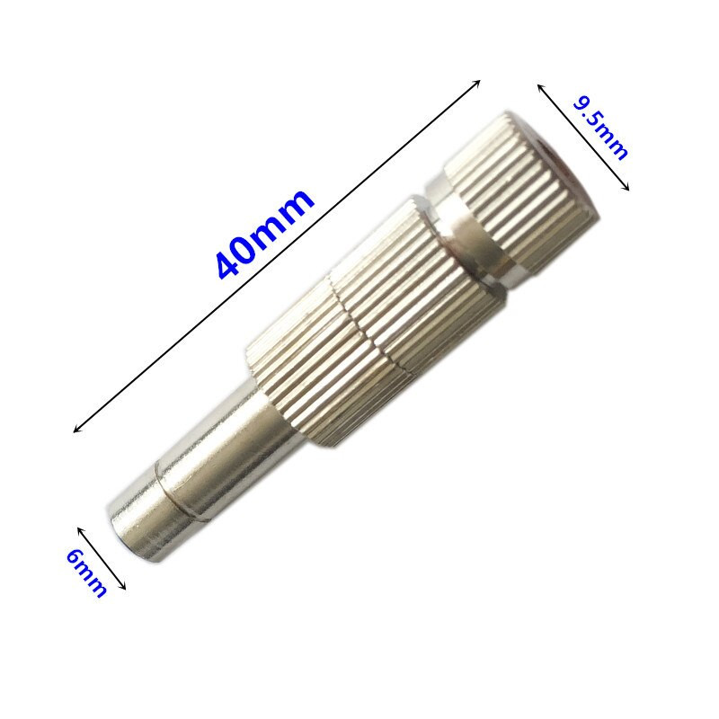 S258 Duză cu conectare rapidă pentru aburire la presiune joasă 0,15-0,6 mm Sprinkler pentru aburire Pulverizator de răcire pentru grădină cu filtru 20 buc