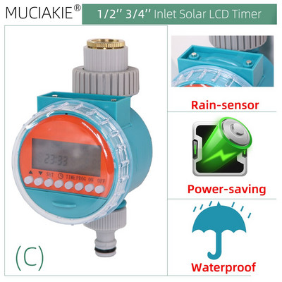 Lietaus jutiklio LED vandens laikmačio ekranas Elektroninis automatinis laistymo laikmačio valdiklis sistemos sodo drėkinimo augalų įrankis
