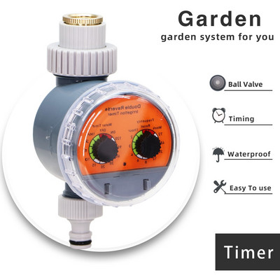 Garden Ball Valve Water Timer Αυτόματος ηλεκτρονικός ελεγκτής εξωτερικού χώρου Αδιάβροχο μηχανικό σύστημα στάγδην άρδευσης φυτών