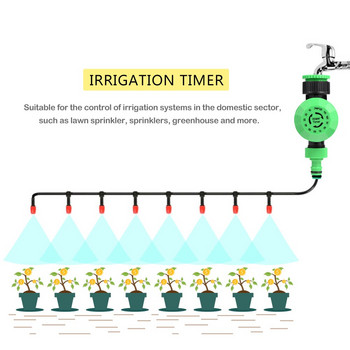 Система за напояване на домашна градина Таймер Контролер Водоспестяващ Автоматично поливане Механичен таймер за напояване на цветни растения