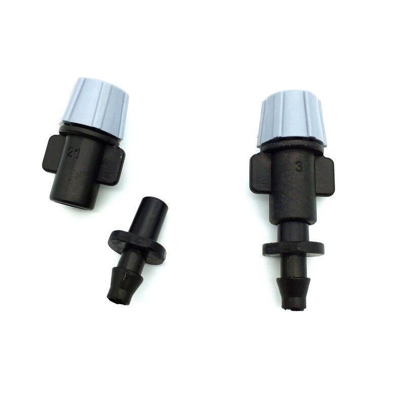 200 buc Pulverizator de apă ceață Atomizare Duză de pulverizare gri Un singur cap de pulverizare cu un singur cârlig Sârmă de calibru 60