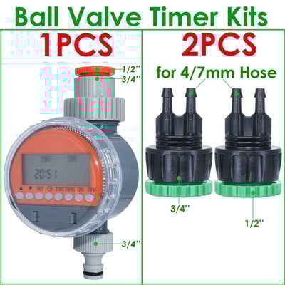 KESLA automatinis LCD ekrano rutulinis vožtuvas vandens laikmatis Elektroninis laistymo laistymo valdiklis namų sodo laistymui