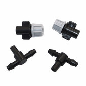 100 vnt. Žemės ūkio sodo rūko purkštukų serija 4/7 spygliuočių jungtys ir vejos drėkinimo sistemos vandens aušinimo įrenginių komponentai