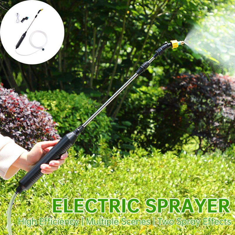 Sodo vandens pistoleto purkštuvas Nešiojamas automatinis elektrinis aukšto slėgio automobilių plovimo rūko vandens purškimo pistoletas augalų drėkinimo įrankis