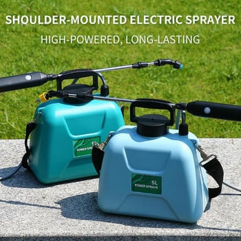 2022 Garden Shoulder Electric Sprayer 5L Rechargeable Garden Sprayer Garden Tools Thickened Backpack Agricultural Sprayer