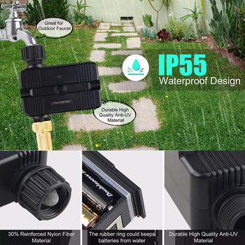 FrogbRo Интелигентен таймер за поливане на градина Автоматичен контролер за капково напояване Интелигентен воден клапан Градинска автоматична система за поливане