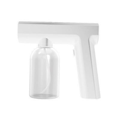 Sterilizator portabil nano electric de 300 ml, pulverizatoare, atomizare, dezinfecție, mașină de ceață, pistol de pulverizare cu lumină albastră reîncărcabilă prin USB