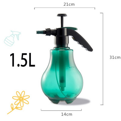 Nou 1.5L/3L Pulverizator cu declanșare a presiunii manuale Sticlă cu pulverizator de grădină pentru irigare a plantelor Adapat pulverizator duză reglabilă He