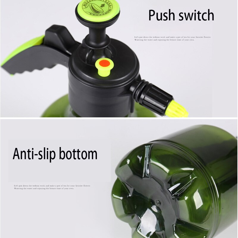 Nou 1.5L/3L Pulverizator cu declanșare a presiunii manuale Sticlă cu pulverizator de grădină pentru irigare a plantelor Adapat pulverizator duză reglabilă He