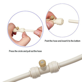 Αίθριο κήπου Σύστημα ψεκασμού ομίχλης νερού για λουλούδια τραμπολίνου θερμοκηπίου Πότισμα φυτών Νεφελοποιητής άρδευσης