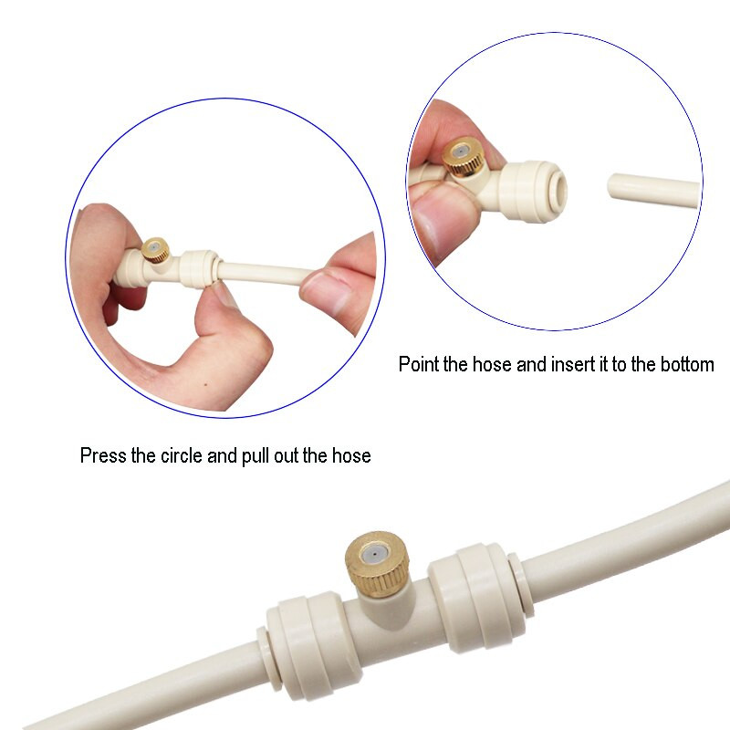 Sistem de pulverizator de ceață de apă pentru grădina terasa pentru seră trambulină flori plante irigare nebulizator aspersor