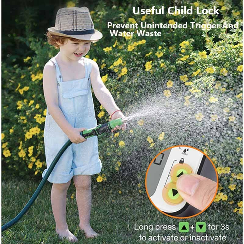 Temporizator de apă pentru irigare automată de grădină cu senzor de ploaie în aer liber 3 programe separate Controler de irigare Sistem de udare