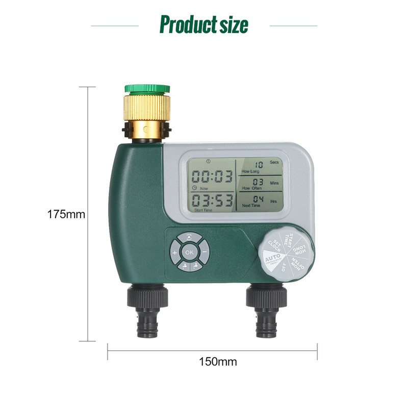 Programozható kerti vízidőzítők digitális tömlőcsaptelep időzítő kültéri automata öntözőrendszer öntözésvezérlő