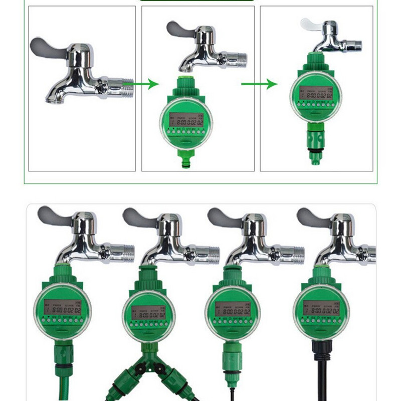 Kerti öntözővíz időzítő Automatikus programozható öntözési öntözésvezérlő kültéri locsoló öntözési időzítő