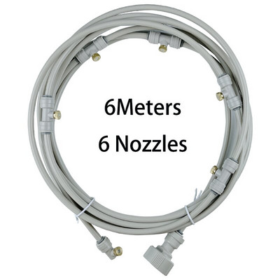 Atomizor de apă de grădină Pulverizator cu sistem de aburire în aer liber Nebulizator pentru vară de răcire irigare cu apă Mister Line 6-18M