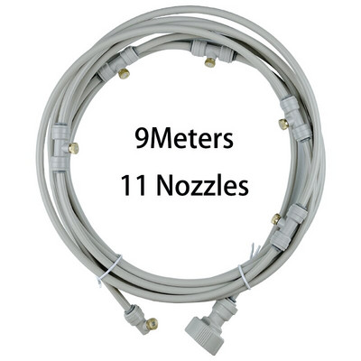 Atomizor de apă de grădină Pulverizator cu sistem de aburire în aer liber Nebulizator pentru vară de răcire irigare cu apă Mister Line 6-18M