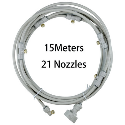 Atomizor de apă de grădină Pulverizator cu sistem de aburire în aer liber Nebulizator pentru vară de răcire irigare cu apă Mister Line 6-18M