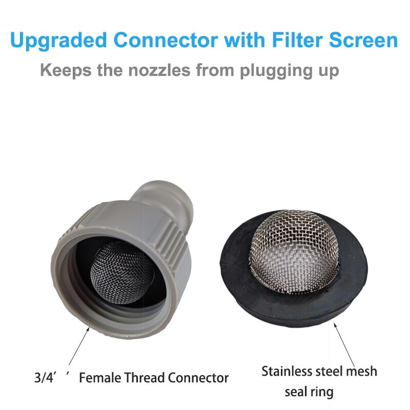 Atomizor de apă de grădină Pulverizator cu sistem de aburire în aer liber Nebulizator pentru vară de răcire irigare cu apă Mister Line 6-18M