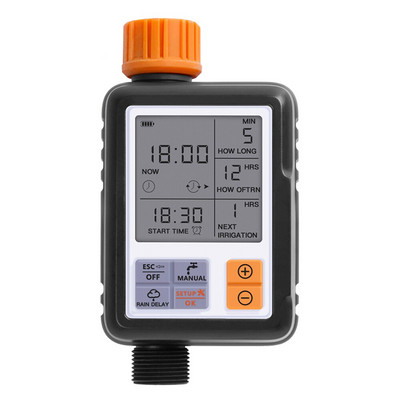 Controler de udare a grădinii Temporizator Controler de irigare Sistem de ecran LCD electronic automat programabil pentru grădinărit Plastic
