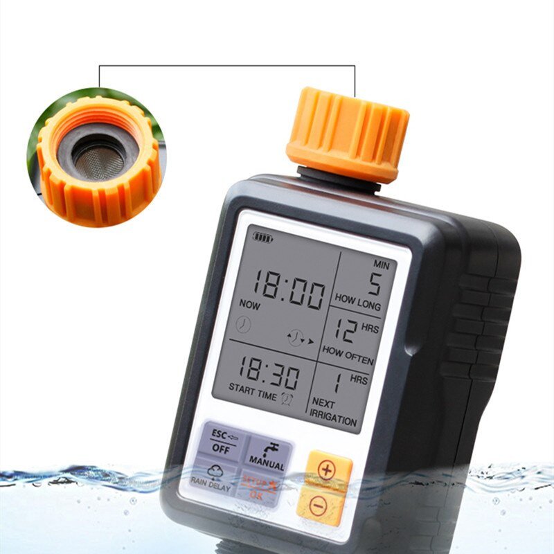 Controler de udare a grădinii Temporizator Controler de irigare Sistem de ecran LCD electronic automat programabil pentru grădinărit Plastic