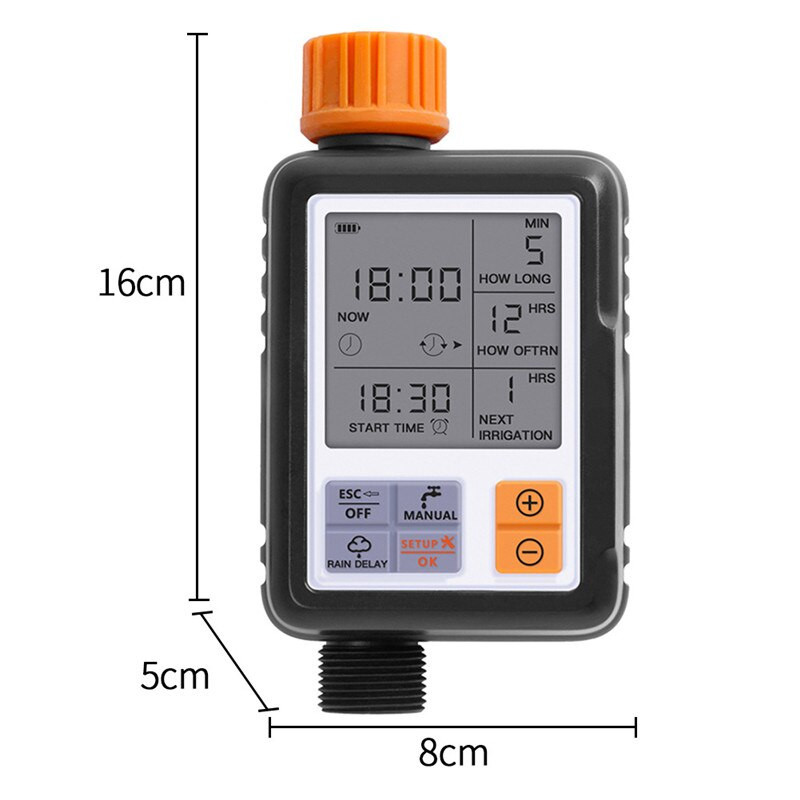 Controler de udare a grădinii Temporizator Controler de irigare Sistem de ecran LCD electronic automat programabil pentru grădinărit Plastic