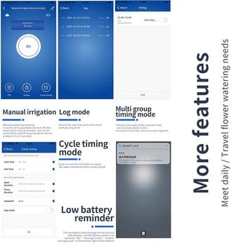 Интелигентен Wifi BT Контролер за напояване Таймер за поливане на растения Устройство за контрол на градинско напояване Автоматично поливане Машина за напояване