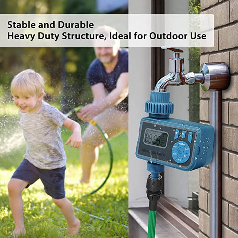 Automatinė vandens sistema Sodo vandens laistymas su laikmačiu Didelio ekrano energijos taupymas, programuojamas tikslus valdymas