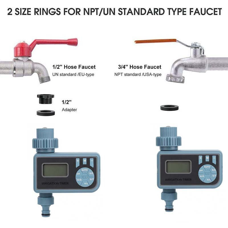 Automatinė vandens sistema Sodo vandens laistymas su laikmačiu Didelio ekrano energijos taupymas, programuojamas tikslus valdymas