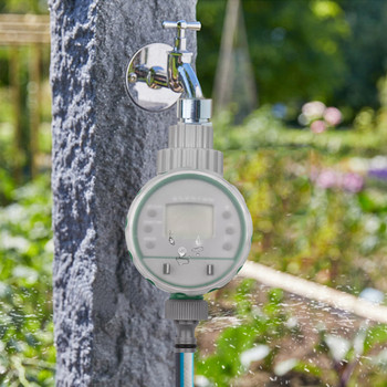 Ψηφιακό αυτόματο χρονόμετρο ποτίσματος Προγραμματισμένο χρονόμετρο ποτίσματος κήπου Έξυπνος ελεγκτής άρδευσης νερού που λειτουργεί με μπαταρία