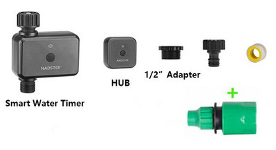 Kerti intelligens vízidőzítő Wi-Fi és Bluetooth vezérléssel 15 különálló öntözőprogram Smart Water Valve