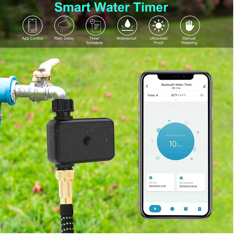Compatibil WiFi Compatibil Bluetooth Compatibil Smart Garden Water Timer Controler automat pentru supapă de irigare pentru sistemul de stropire Actualizat