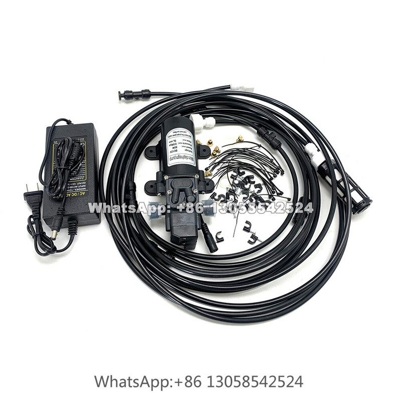 Sistem de aburire a apei de 15 m, sistem de racire cu aburire de joasa presiune pentru gradina in aer liber, kit de apa Sistem de irigare a plantelor