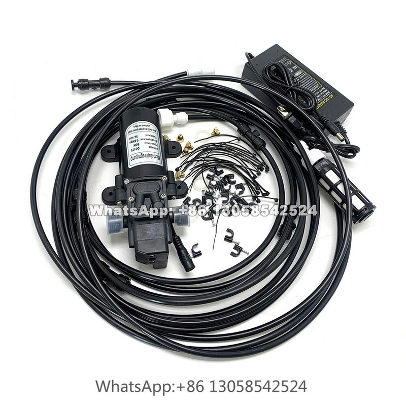 Sistem de aburire a apei de 15 m, sistem de racire cu aburire de joasa presiune pentru gradina in aer liber, kit de apa Sistem de irigare a plantelor