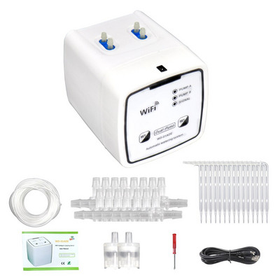 Dispozitiv de udare temporizator inteligent pentru irigare WIFI Pompă dublă temporizată Sistem automat de irigare prin picurare Controller APP pentru grădină