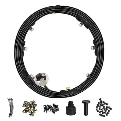 Kültéri terasz párásító rendszer Water Mister hűtőpermetező rendszer verandán kerti trambulin esernyő üvegházhoz