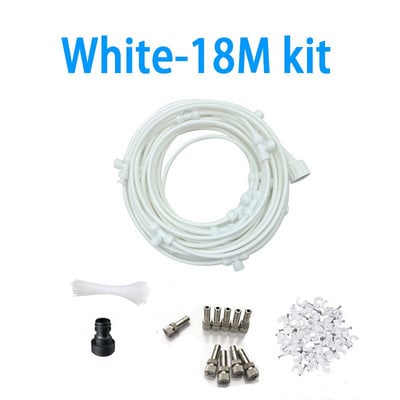 Sistem de răcire cu aburire la presiune joasă Mister Kit Pulverizator de apă în aer liber Aspersor de grădină Atomizor Nebulizator Terasă Mister