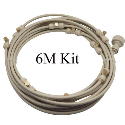 Bej 6M -18M Sistem de răcire cu ceață de apă de grădină în aer liber cu duze din alamă