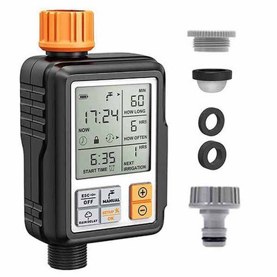 Sistem de udare a gazonului de grădină Temporizator de irigare Temporizator de apă digital programabil automat Ecran mare de 3 inchi Ip65 Impermeabil în aer liber