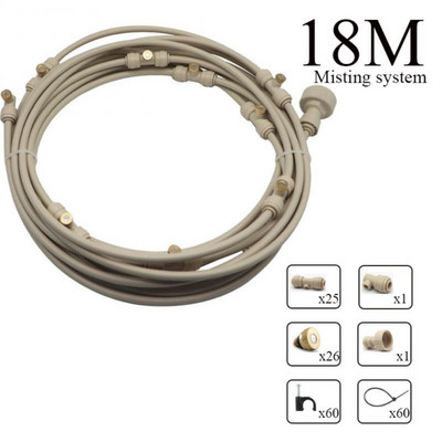 Patio párásító hűtővíz köd permetező rendszer üvegházhatású kerti virágokhoz növényi öntözőrendszer öntöző porlasztó szórófejhez