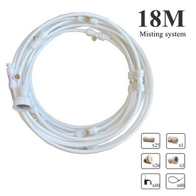 Sistem de aburire pentru terasa de racire in aer liber 6/9/12/15/18m Pulverizator de ceata cu apa de racire Nebulizator de gradina Kit de aburire in aer liber pentru sera