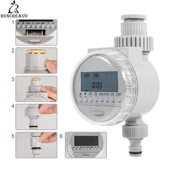 Таймер за напояване на градината Слънчев таймер за вода Автоматично напояване Контролерна система за напояване Таймер за напояване на градината с LCD цифров