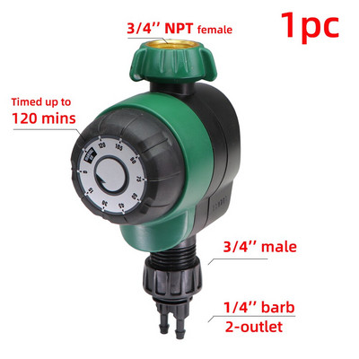 American Garden 3/4 hüvelykes NPT mechanikus öntözési időzítő 120 perces kézi vezérlő üvegházhatású kertészeti öntözési kellékek