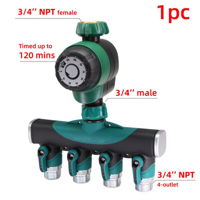 American Garden 3/4 hüvelykes NPT mechanikus öntözési időzítő 120 perces kézi vezérlő üvegházhatású kertészeti öntözési kellékek