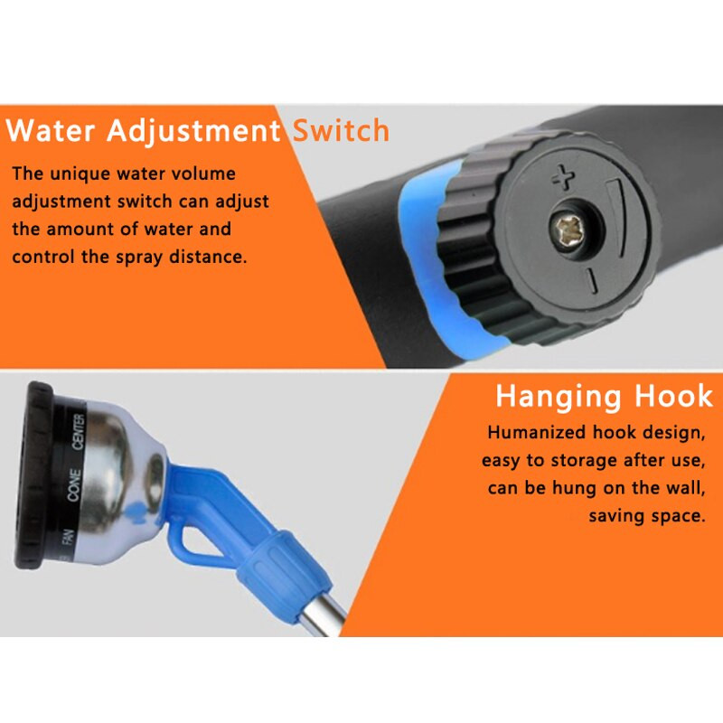 1db Alumínium pisztoly öntözés Kézi permetező Kertészeti Nyomásszivattyú Permetező Vízszóró Szerszám Kerti kellékek Öntözés Többfunkciós